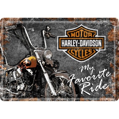 Harley-Davidson Favourite Ride - Metalna razglednica