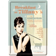 Breakfast at Tiffany's Blue - Metalna razglednica