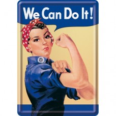 We can do it - Metalna razglednica