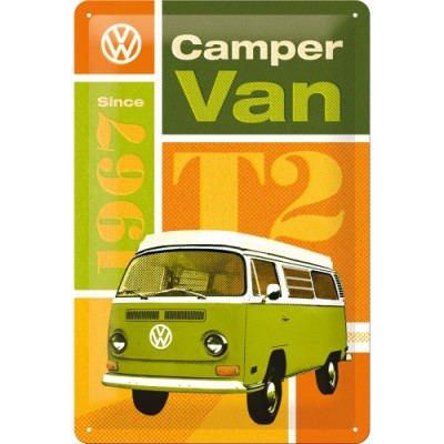 VW T2 Camper Van - Znak 20x30cm