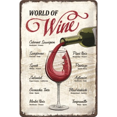 World of Wine - Znak 20x30cm