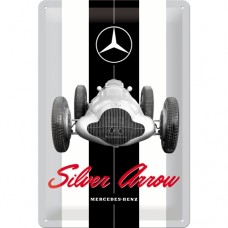 Mercedes - Silver Arrow - Znak 20x30cm