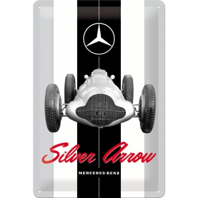 Mercedes - Silver Arrow - Znak 20x30cm