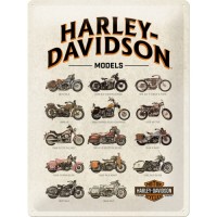 Harley-Davidson - Model Chart - Znak 30x40cm
