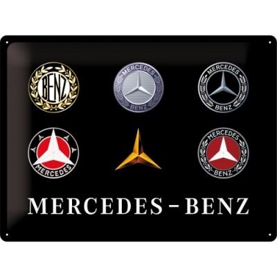 Mercedes - Logo Evolution - Znak 30x40