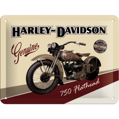 Harley-Davidson Flathead - Znak 15x20cm
