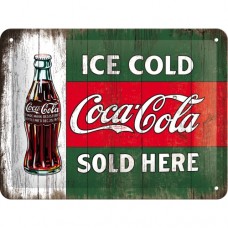 Coca-Cola - Ice Cold Sold Here - Znak 15x20cm