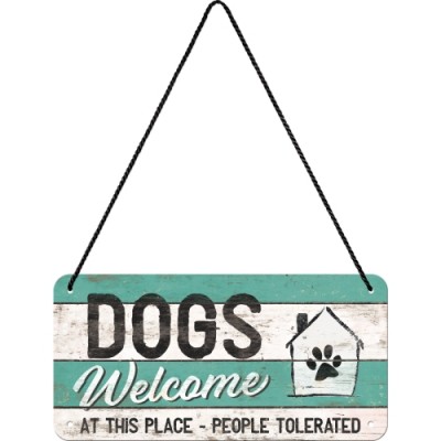 PfotenSchild - Dogs Welcome - Viseći znak