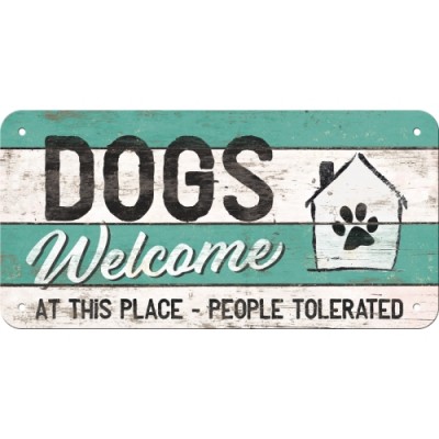 PfotenSchild - Dogs Welcome - Viseći znak