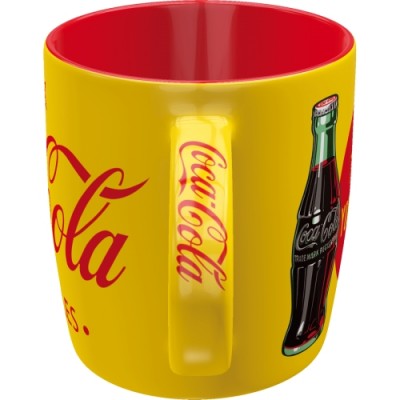 Coca-Cola In Bottles Yellow - Šolja