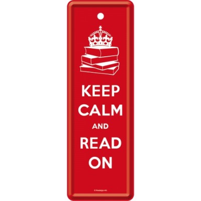 Keep Calm and Read On - Metalni obeleživač