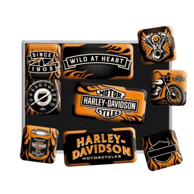 Harley-Davidson Wild At Heart - Set magneta (9kom)